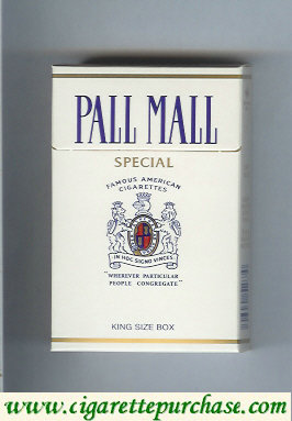 Pall Mall Famous American Cigarettes Special Super Lights cigarettes hard box